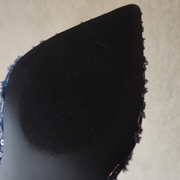 Unilady, Women's Chic Navy Blue Sequin Pointed Toe Heels byCall It Sprg, Sz 8.5 - Picture 11 of 12